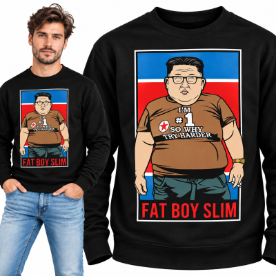 BLUZA ŚMIESZNA FAT BOY SLIM KIM JONG UN